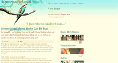 Desktop Screenshot of memorizeherbs.com